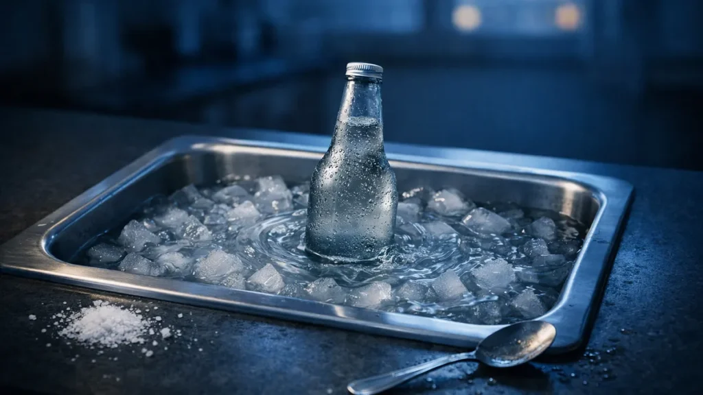 Come raffreddare le bevande in 5 minuti con ghiaccio e sale: il trucco semplice che funziona davvero